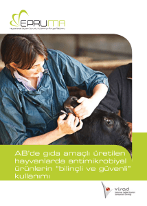 AB`de gıda amaçlı üretilen hayvanlarda antimikrobiyal ürünlerin