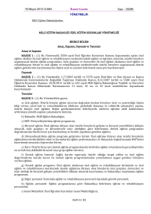Millî Eğitim Bakanlığı Özel Eğitim Kurumları Yönetmeliği (18/05/2012)