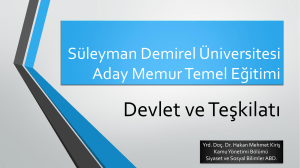 Devlet - Süleyman Demirel Üniversitesi