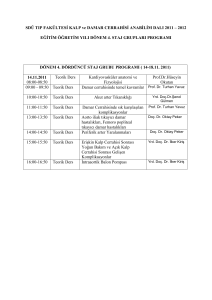 SDÜ TIP FAKÜLTESİ KALP ve DAMAR CERRAHİSİ ANABİLİM DALI