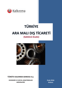 Türkiye Ara Malı Dış Ticareti