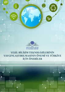 Yeşil Bilişim Teknolojilerinin - Bilgi Teknolojileri ve İletişim Kurumu