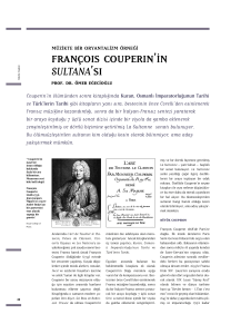 An Orientalist Work: Francois Couperin`s La Sultanne