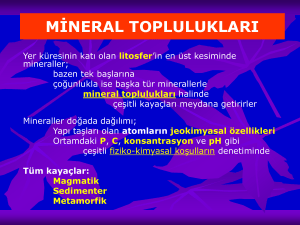 mineral toplulukları