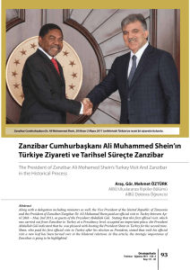 Zanzibar Cumhurbaşkanı Ali Muhammed Shein`ın Türkiye
