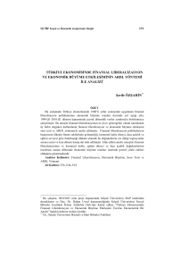 PDF İndir - Sosyal Ekonomik Araştırmalar Dergisi