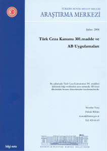 Türk Ceza Kanunu 301.madde ve AB Uygulamaları