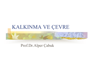 2014-2015 ÖY_PART II - KALKINMA VE ÇEVRE