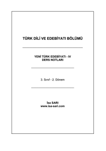 Yeni Türk Edebiyatı IV