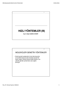 Microsoft PowerPoint - 5 HIZLI Y\326NTEMLER III.pptx