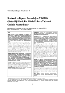 04-Ŝizofreni ve Bipolar - Turkish Journal of Psychiatry
