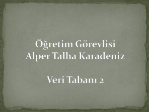 stored Procedure - Alper Talha Karadeniz