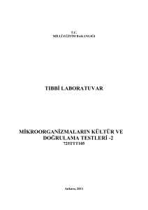 tıbbġ laboratuvar mġkroorganġzmaların kültür ve