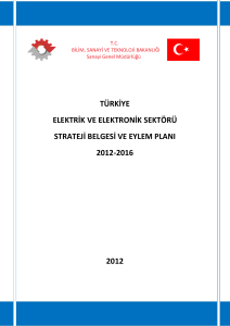 Türkiye Elektrik ve Elektronik Sektörü Strateji Belgesi ve Eylem Planı