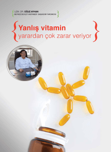 Yanlış vitamin - İstanbul Sağlık Müdürlüğü