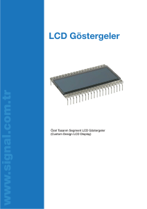 Custom Design LCD - Signal Elektronik Ltd. Komponent Distribütör