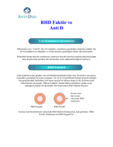 RHD Faktör ve Anti D - Bio Products Laboratory