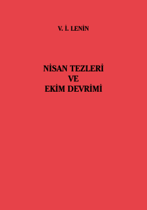 V. İ. Lenin, Nisan Tezleri ve Ekim Devrimi