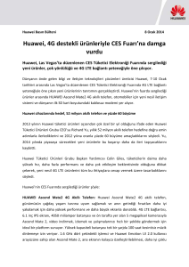 Huawei, 4G destekli ürünleriyle CES Fuarı`na damga