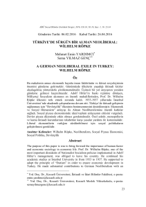hypermasculınıty - Abant İzzet Baysal Üniversitesi Sosyal Bilimler