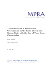 Transformations in Science and Globalization in the Social Theory