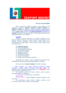 izotopi nedir?