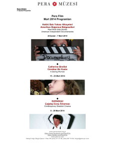 Pera Film Mart 2014 Programları