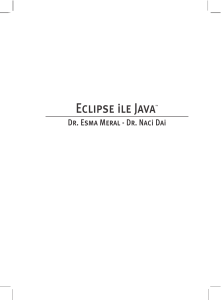 Eclipse ile Java