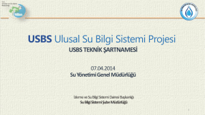 USBS Ulusal Su Bilgi Sistemi - Su Yönetimi Genel Müdürlüğü