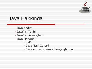 Java Hakk*nda