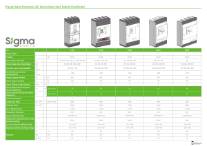 Kaçak Akım Korumalı AG Devre Kesicileri Teknik