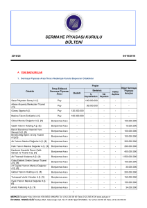 sermaye piyasası kurulu bülteni