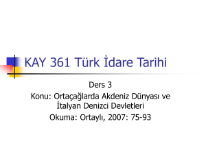KAY 361 Türk İdare Tarihi