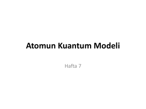 Atomun Kuantum Modeli