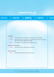 fonksiyonlar ünite 1. ünite 1. ünite 1. ünite 1. ünit