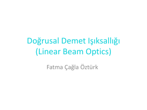 Doğrusal Demet Işıksallığı (Linear Beam Optics)