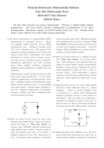 Elektrik-Elektronik Mühendisli˘gi Bölümü Katı Hal Elektroni˘gi Dersi