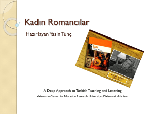 Kadın Romancılar - Deep Approach to Turkish Teaching and Learning