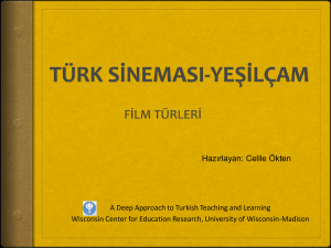 Türk sineması  - Deep Approach to Turkish Teaching and