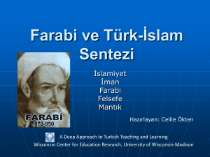 Farabi and Turkish-Islam Synthesis
