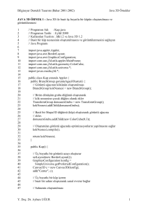 JAVA 3D ÖRNEK 1 : Java 3D ile basit üç boyutlu