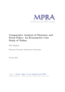 Comparative Analysis of Monetary and Fiscal Policy