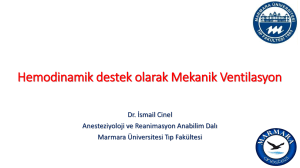 Hemodinamik destek olarak Mekanik Ventilasyon