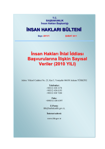 2010 YILI - Türkiye İnsan Hakları ve Eşitlik Kurumu