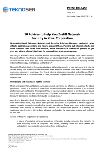 10 Advices to Help You Instill Network Security in Your