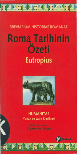 eutropius breviarium historiae romanae eutropius breviarium historiae romanae