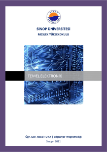 Temel Elektronik 1 - Öğr. Gör. Resul TUNA