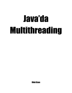 Java`da Multithreading