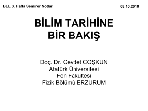 B*L*M TAR*H*NE G*R - Atatürk Üniversitesi
