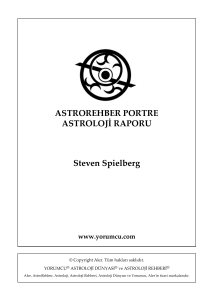 AstroRehber Portre Astroloji Raporu | Steven Spielberg